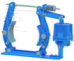industrial drum brake, fail-safe brake, thruster drum brake, NAT drum brake