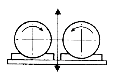 rotary electric vibrator producing circular (or elliptical) motion