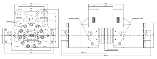 Diagram for Industrial Brakes NHCD 2125, NHCD 2130, NHCD 2135, NHCD 2145