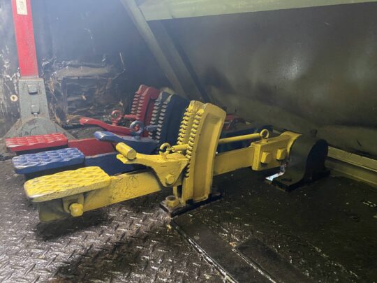 Crane winch pedals