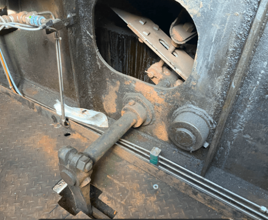 Crane winch band brake