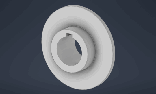 Brake disc with hub
