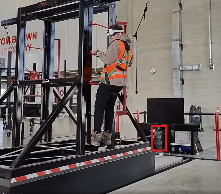 Slack Action Simulator with Brake Disc